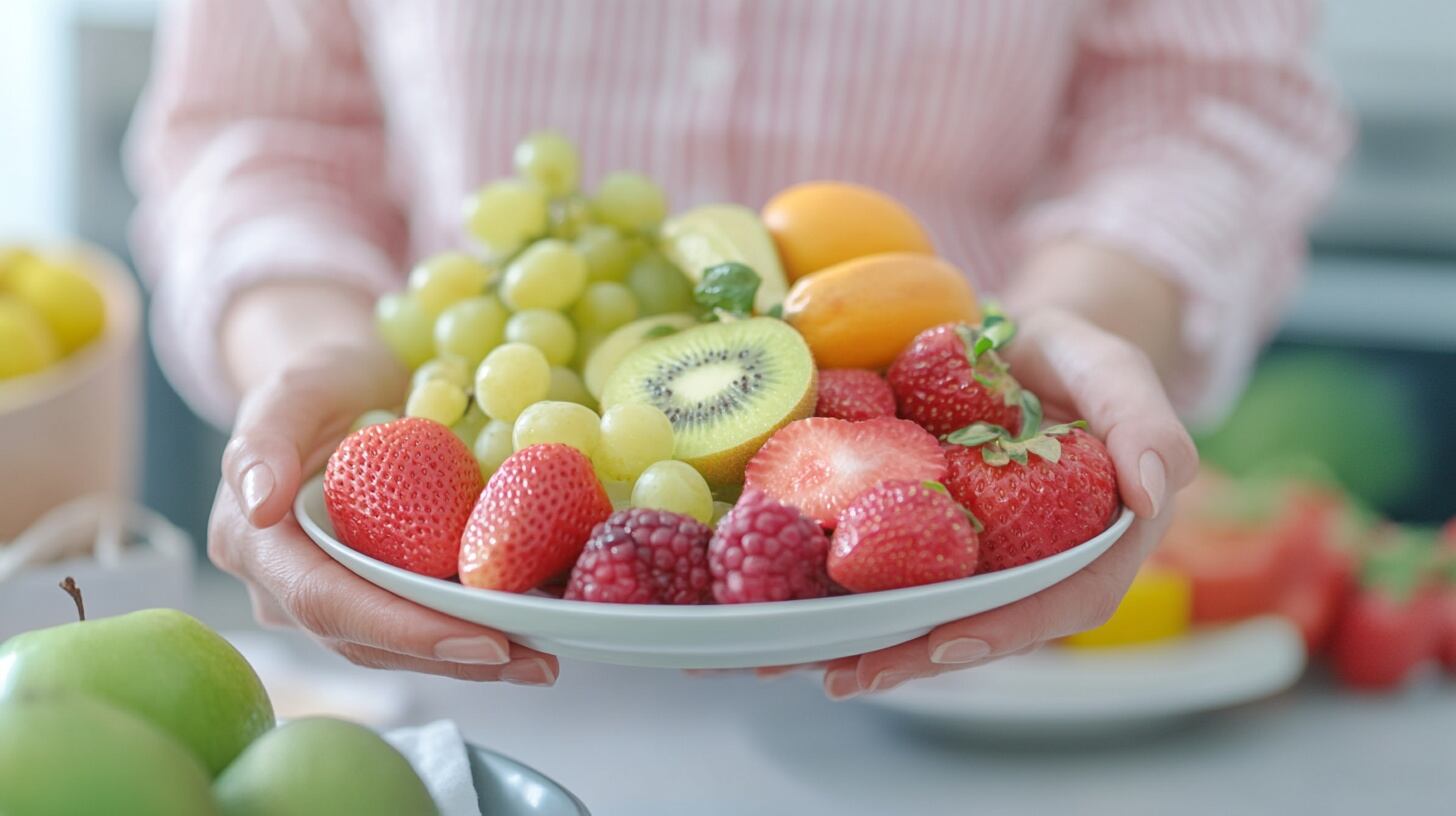 Varias frutas distintas en un plato. (Imagen Ilustrativa Infobae)