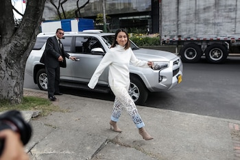 Laura Sarabia llegó al búnker