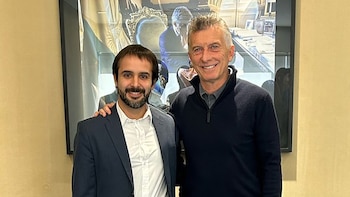 Martín Maqueyra y Mauricio Macri