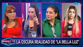 Naldy Saldaña rompe su silencio tras acusaciones de esposa de César Sánchez: "Me da mucha tristeza verla". Captura: Magaly TV La Firme.