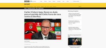 Desde Escocia se informó que Camilo Durán sería una de las dudas en el once inicial del cuadro de los celtas -crédito BBC