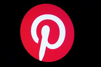 The Pinterest logo is displayed