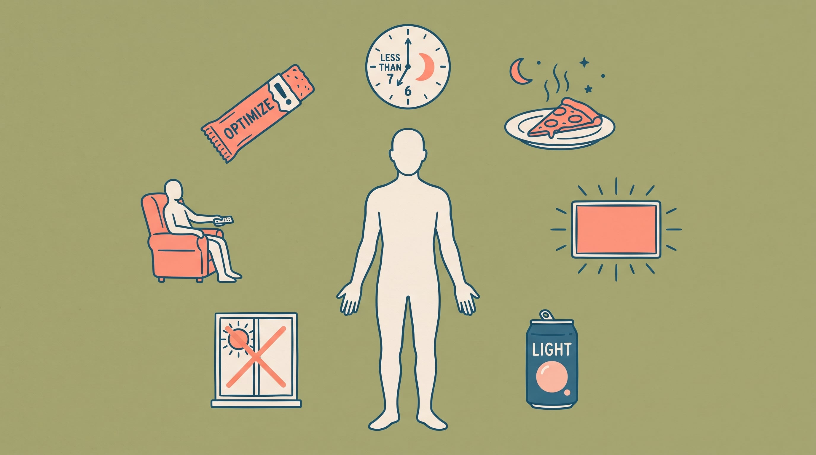 7 comportamientos cotidianos que dañan la salud en silencio y aumentan el riesgo de enfermedades crónicas