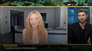 Shakira en 'La Revuelta' (RTVE).