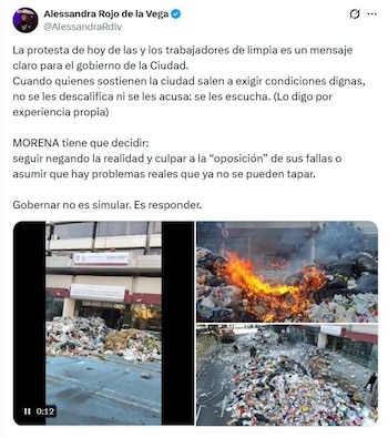 La alcaldesa hizo un llamado