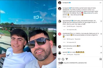 El posteo del Kun Agüero