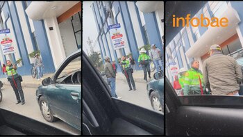 Una mujer policía fue atropellada