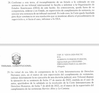 Fallo del TC sobre el