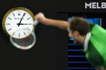Melbourne (Australia), 18/01/2024. El ruso Daniil Medvedev, durante su partido del Abierto de Australia frente al finlandés Emil Ruusuvuori EFE/EPA/JAMES ROSS AUSTRALIA AND NEW ZEALAND OUT