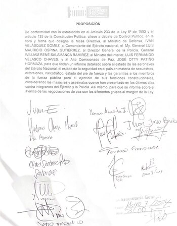 Debate de control político
