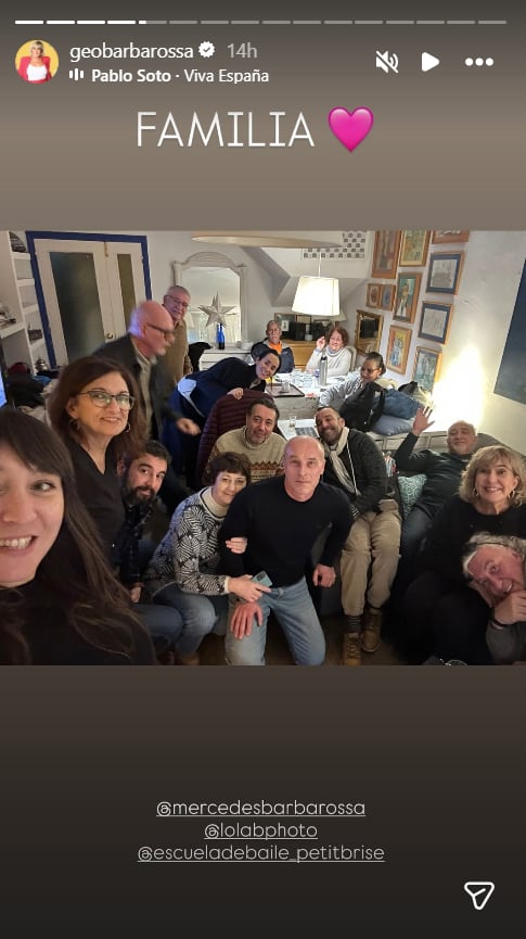 Georgina Barbarossa se emocionó en vivo al relatar su reencuentro familiar en España después de casi 50 años