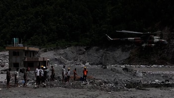 Imágenes del valle de Nepal devastado por las inundaciones
