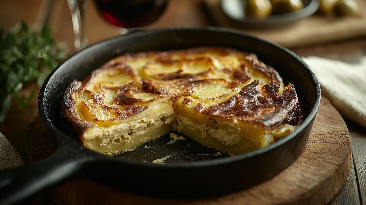La tortilla de papas exprés permite disfrutar de un clásico de la cocina en poco tiempo, manteniendo el sabor tradicional con una preparación rápida (Imagen Ilustrativa Infobae)