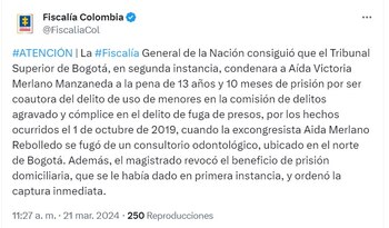 La Fiscalía compartió la decisión