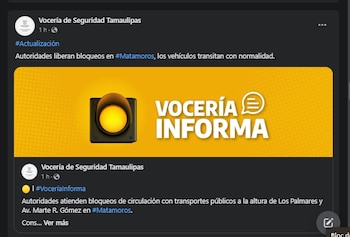 (Foto: Vocería de Seguridad Tamaulipas)