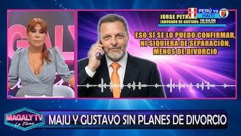 Maju opta por manter a calma enquanto os rumores continuam. Captação: Magaly TV La Firme.