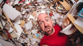 Una imagen impactante del agotamiento