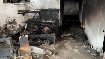 Incendio de una casa en