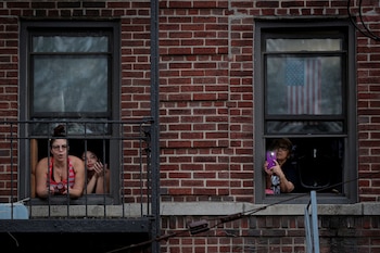 Habitantes de Nueva York participan