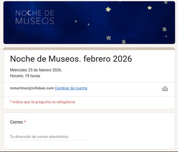 El formulario de registro en