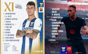 Alineación titular de Barcelona vs Leganés por la LaLiga