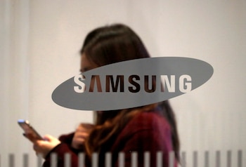 El logotipo de Samsung Electronics
