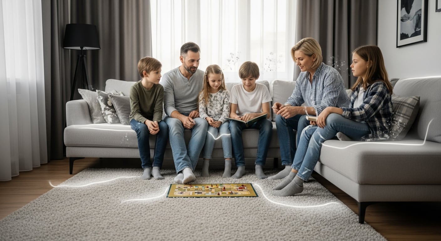 Los juegos de mesa, los rompecabezas y las interacciones presenciales ayudan a desplazar el uso del teléfono en casa (Imagen Ilustrativa Infobae)