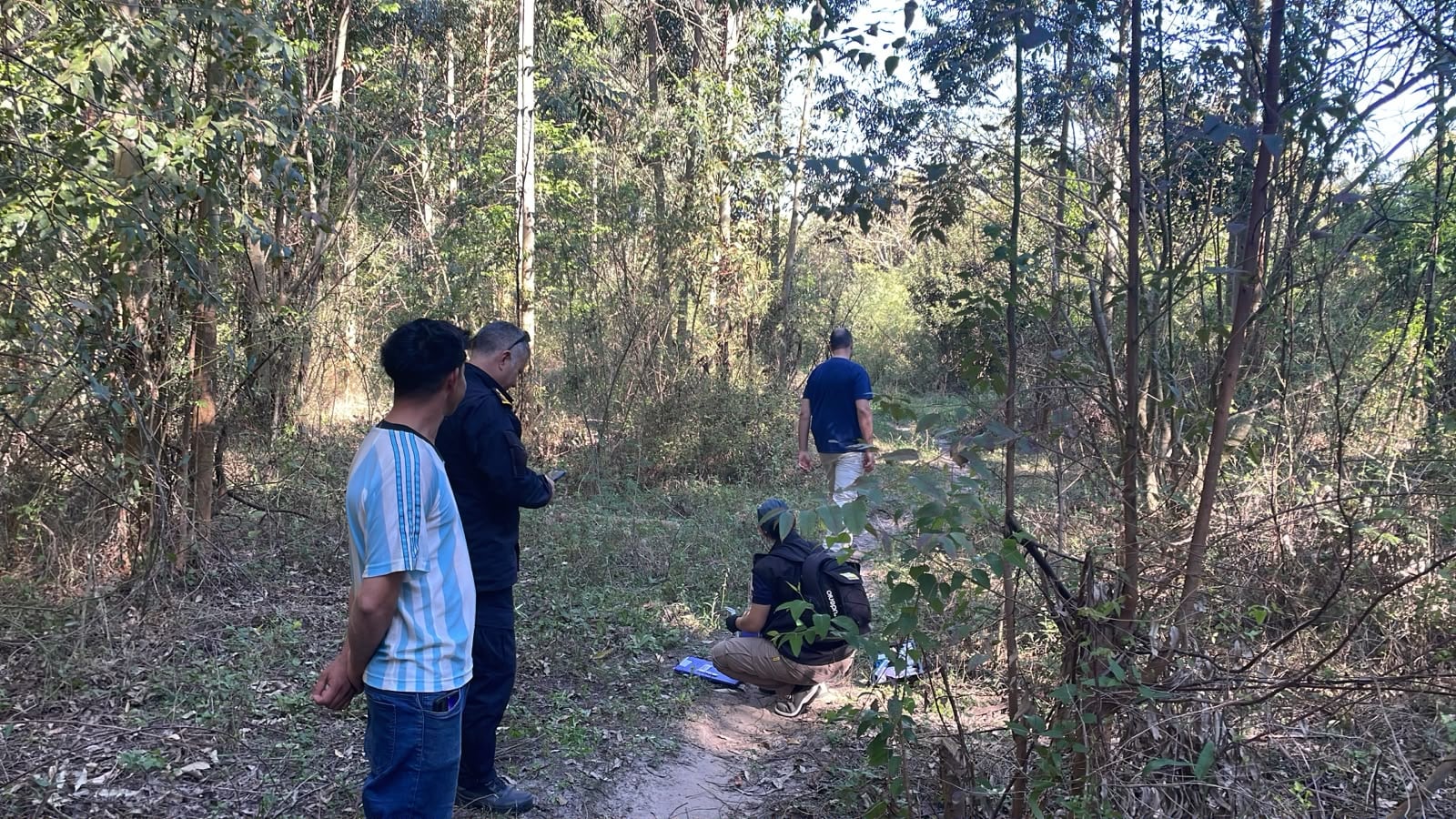 El hecho ocurrió en una zona forestal ubicada al suroeste del Barrio Los Chatos