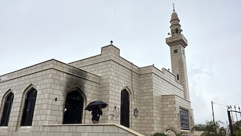 Una mezquita dañada, que según