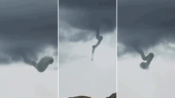 Un extraño fenómeno climático formó