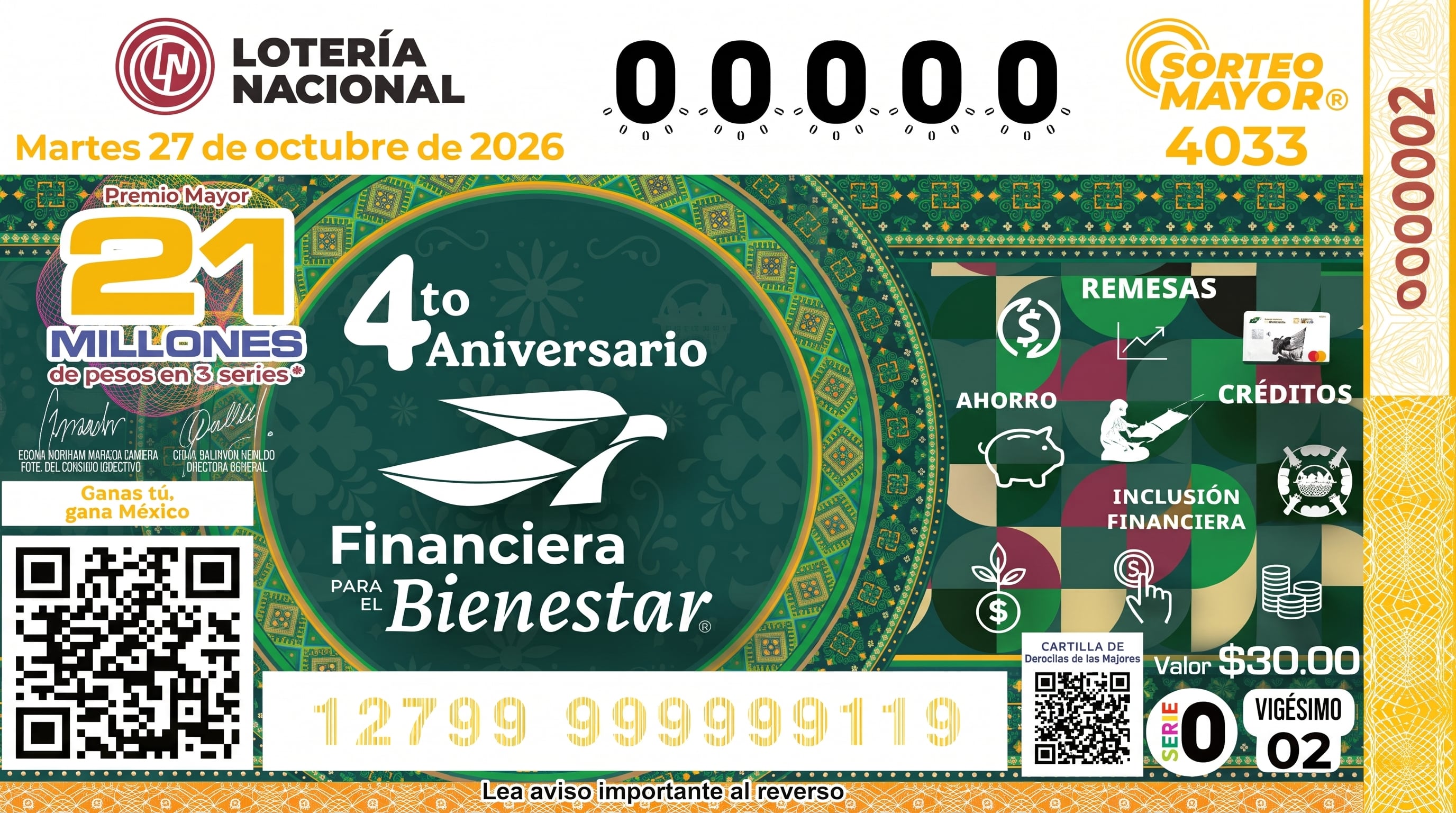 Lotería Nacional.