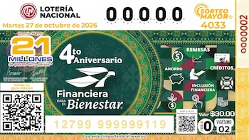 Resultados de la Lotería Nacional, Sorteo Mayor 4033: premio mayor y números ganadores de este martes 27 de octubre