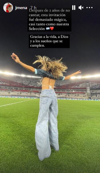 La emoción de Jimena Barón