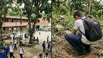 Niños hallaron una granada enterrada cerca de un colegio en Ibagué y autoridades activaron operativo antiexplosivos