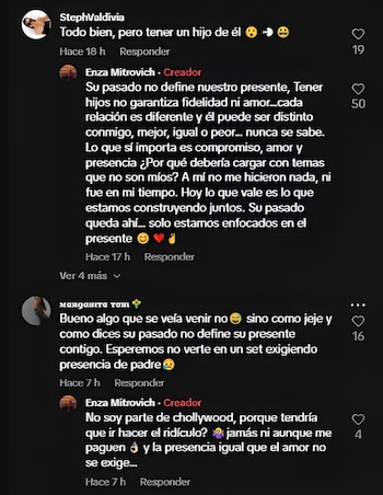 La publicación del embarazo abrió