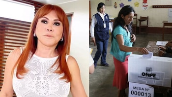 Magaly Medina molesta con personal de la ONPE por no dejarla declarar tras votación: “Con lo mal que han trabajado hoy”