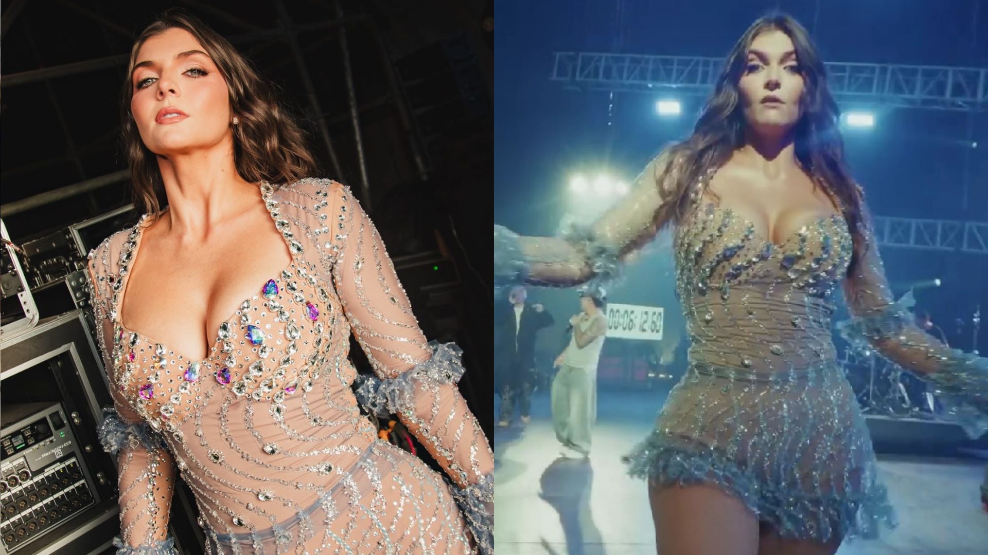 Miranda Capurro debutó en Vibra Perú, pero las redes no la respaldan: aplausos, burlas y críticas por un show “tibio”