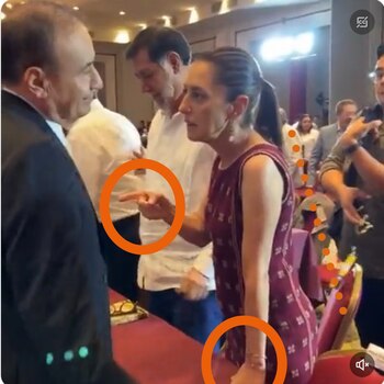 Los círculos representan los gestos