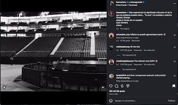 Ariana Grande mostró un detrás de bambalinas de su gira.