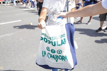 Una de las bolsas de
