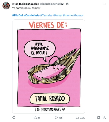 2 de febrero, tamales y MEMES