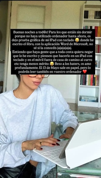 Alejandra Rubio responde às críticas ao seu livro (Instagram / @alecrubio)