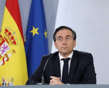 El ministro de Asuntos Exteriores, Unión Europea y Cooperación, José Manuel Albares. (Marta Fernández/ Europa Press)