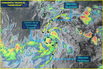 La tormenta tropical ocasionará lluvias