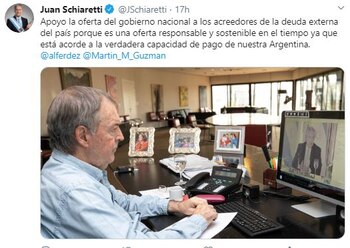 El gobernador Schiaretti apoyó el