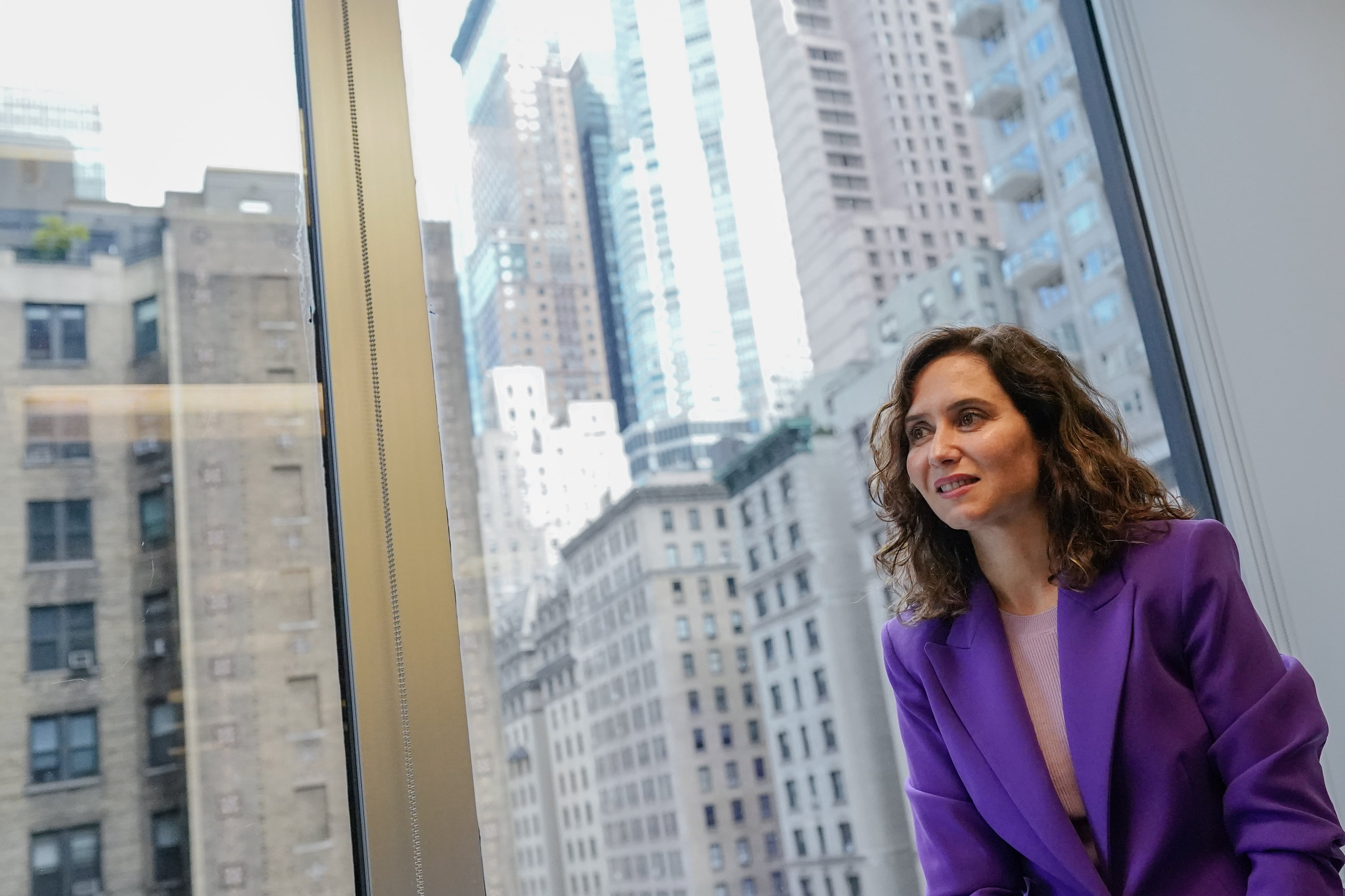 Isabel Díaz Ayuso, presidenta de la Comunidad de Madrid, en Nueva York 2n 2023. (Foto: PP)
