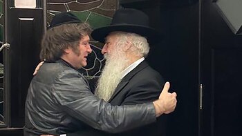 Milei con rabino David Pinto