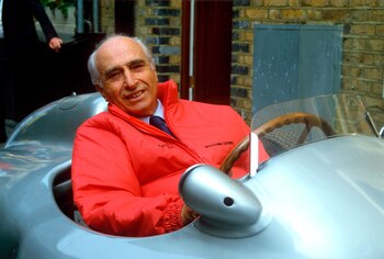 Juan Manuel Fangio a bordo