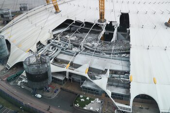 El techo del estadio O2
