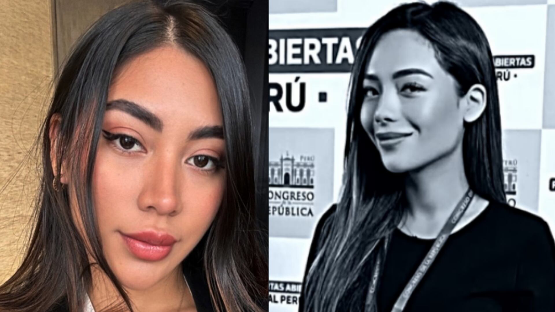 Isabel Cajo y Andrea Vidal. Cajo ahora trabaja en el despacho del congresista Edwin Martínez. Foto: H13